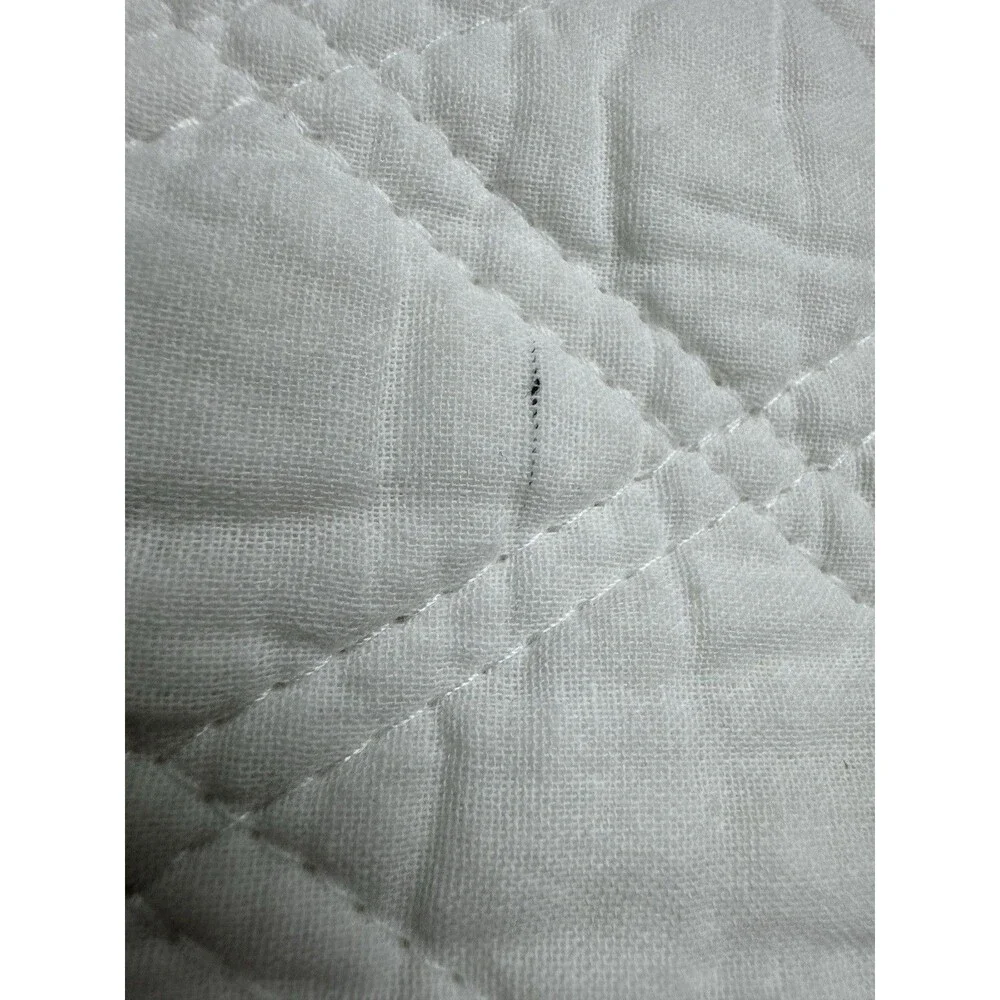 Levtex Home 3PC King Ballou White Cotton Quilt Set